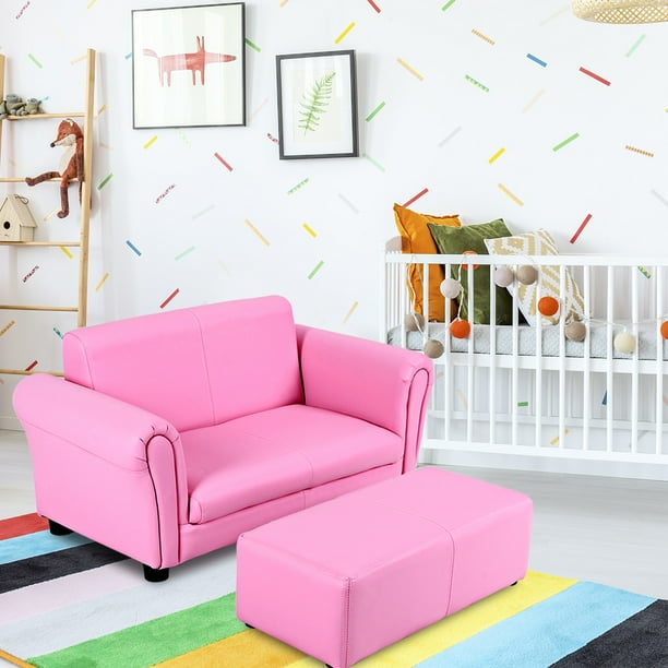 Kids pink clearance sofa