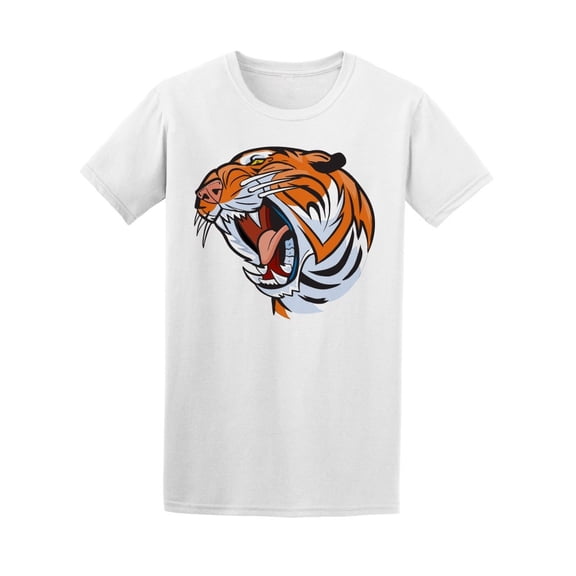 Old School Roaring Tiger Head Tee Men's -Image by Shutterstock