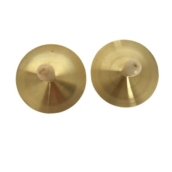 Almencla Finger Cymbals Mini Hand Cymbals 3.54inch Brass Percussion, Musical Instrument for Holiday Celebration Dances Boys Girls Kids
