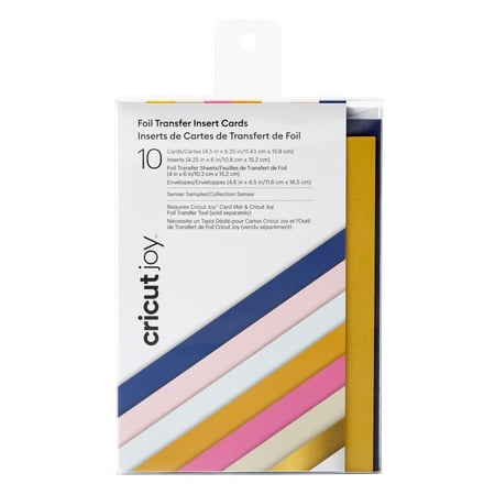 UPC: 0093573146220 | Cricut Joy™ Foil Transfer Insert Cards  Sensei – A6  4.25  x 6.25