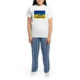thumbnail image 4 of CafePress - Pray For Ukraine Sweatshirt, Stand With Uk Pajamas - Women's Short Sleeve Print T-Shirt and Pants Light Cotton Pajama Set, 4 of 7