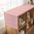 thumbnail image 6 of Table Runners 108 Inches Long Dress Scarves, Spring Flowers Farmhouse Coffee/Dining/Kitchen Table Runner for Living Room, Country Retro Floral Botanical Pink 13x108 Inch, 6 of 9