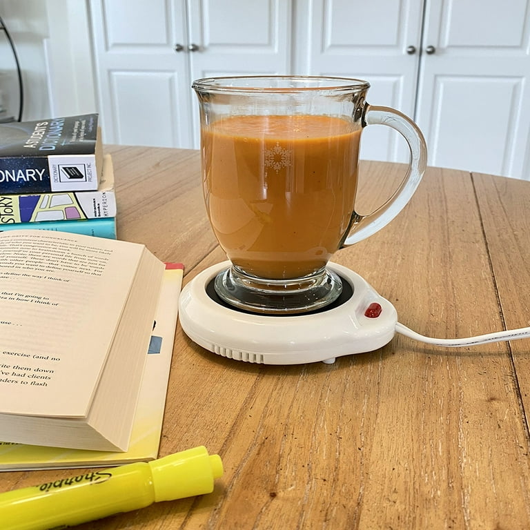 Home-X Mug Warmer, Desktop Heated Coffee & Tea - Candle & Wax Warmer (Black)