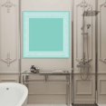 thumbnail image 4 of Wall Art Prints, Bluish Green Greek Key Framed Canvas Prints for Bedroom Living Room Bathroom Office, Geometric Greece Ancient Farmhouse Geo Gallery Wrap Wall Art Poster for Gifts Home Decor 16"x16", 4 of 9