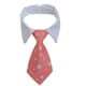thumbnail image 1 of Piezas ajustable mascota pajarita cuadros negro rojo mascota formal esmoquin traje corbata collar cachorro, 1 of 5