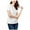 White - white, variant on Carbon Copy Womens Pom Pom Basic T-Shirt, White, Medium