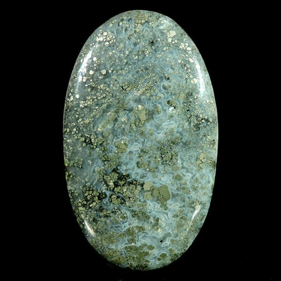 41.80Cts Natural Marcasite Oval Shape Cabochon Indonesian Loose Gemstone