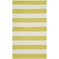 thumbnail image 4 of SAFAVIEH Montauk Saranna Striped Cotton Area Rug, Green/Ivory, 6' x 9', 4 of 10