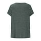 thumbnail image 5 of mfyjkho Tops Para Mujer, Blusa Informal De Manga Corta Con Cuello En V Para Mujer, De Moda, De Verano Tops De Gimnasio Para Mujer S, 5 of 5