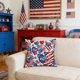 thumbnail image 4 of Independence Day Pillow Covers Striped Print Seat Cushions For Indoor Holiday Decor, 4 of 6