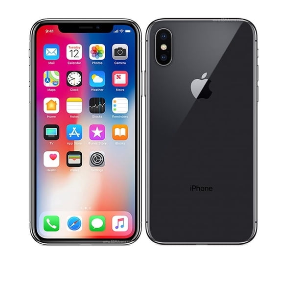 Pre-Owned Apple iPhone X - Smartphone - 4G LTE Advanced - 64 GB - 5.8" - 2436 x 1125 pixels (458 ppi) - Super Retina HD - 2x rear cameras (2x front cameras) - T-Mobile - space gray