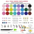 thumbnail image 5 of Glass Beads Bracelet Making Kit Beads Jewellery Making Kit 16800PCS- For Kids, 5 of 5