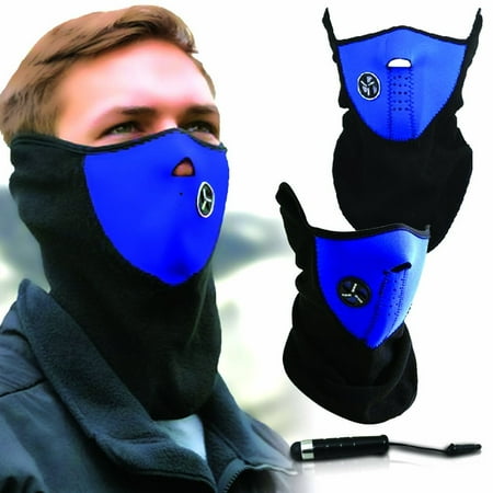 AmaziPro8 Unisex Neoprene Face Mask + BONUS Stylus Pen + Phone Antidust Plug, Ski Mask Neck Warmer, Cold Weather Mask for Motorcycles,Bicycle,Skiing,Running Face Mask,Mountain Climbing - Face Masks