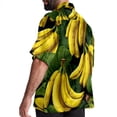 thumbnail image 3 of Banana Men's Casual Hawaiian Shirt Printed Button Down Short Sleeve Summer Beach Shirts Unisex, 3 of 6