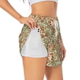 thumbnail image 3 of Lsque Colorful Paisley Printed Women's Running Shorts with Liner Pockets,Elastic Quick Dry Workout Athletic Gym Yoga Shorts,Womens High Waist Shorts-Large, 3 of 9