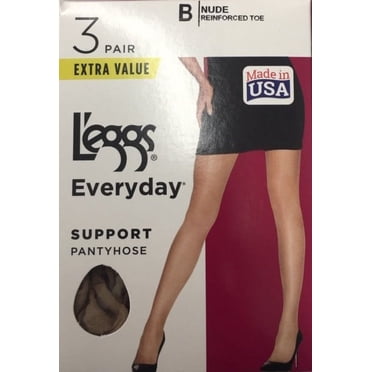 Hanes L'eggs Women's Everyday Control Top Pantyhose, 3 Pair