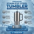 thumbnail image 6 of TUMBRO Strawberry 40oz Tumbler for Cottagecore Vibes: Coquette Quencher, Black - Clear lid, 6 of 8