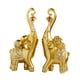 thumbnail image 2 of 1 par de estatuas de elefante, adorno de mesa de resina, decoración tradicional Fengshui para el hogar. Dorado, 2 of 9