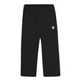 thumbnail image 4 of Bosanter Boys Sweatpants Sports SweatPants with Pockets Solid Color Casual Joggers Girls Sweatpants Open Bottom for Kids Clothes, Black 12-13Y, 4 of 7