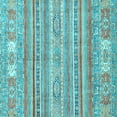 thumbnail image 1 of Ahgly Company Indoor Square Abstract Light Blue Modern Area Rugs, 8' Square, 1 of 4