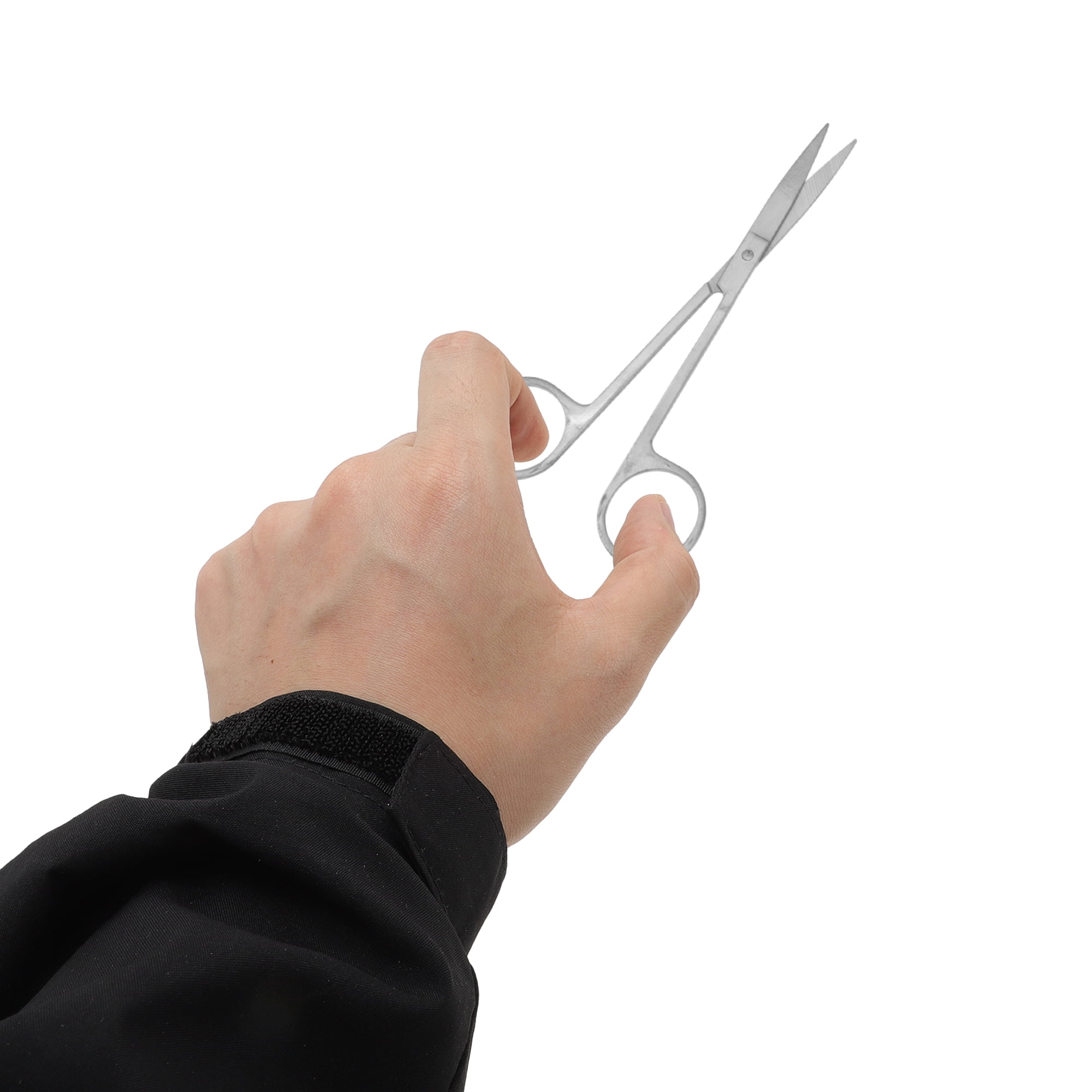 Unique Bargains Portable Durable Eyebrow Scissor Silver Tone for Precision Grooming