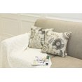 thumbnail image 3 of Mika Home - Juego De 2 Fundas De Almohada Decorativas Para Sofá, Cama, Diseño De Girasol, 20.0 X 20.0 In, Color Gris Y Crema, 3 of 5
