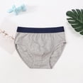 thumbnail image 2 of Boys Briefs 100% Cotton - Kids Underwear Soft & Breathable for Ages 1-10 Years, Toddler to Big Boy Sizes, Heather Gray, 1-Pack,Size 4-6 T, 2 of 9