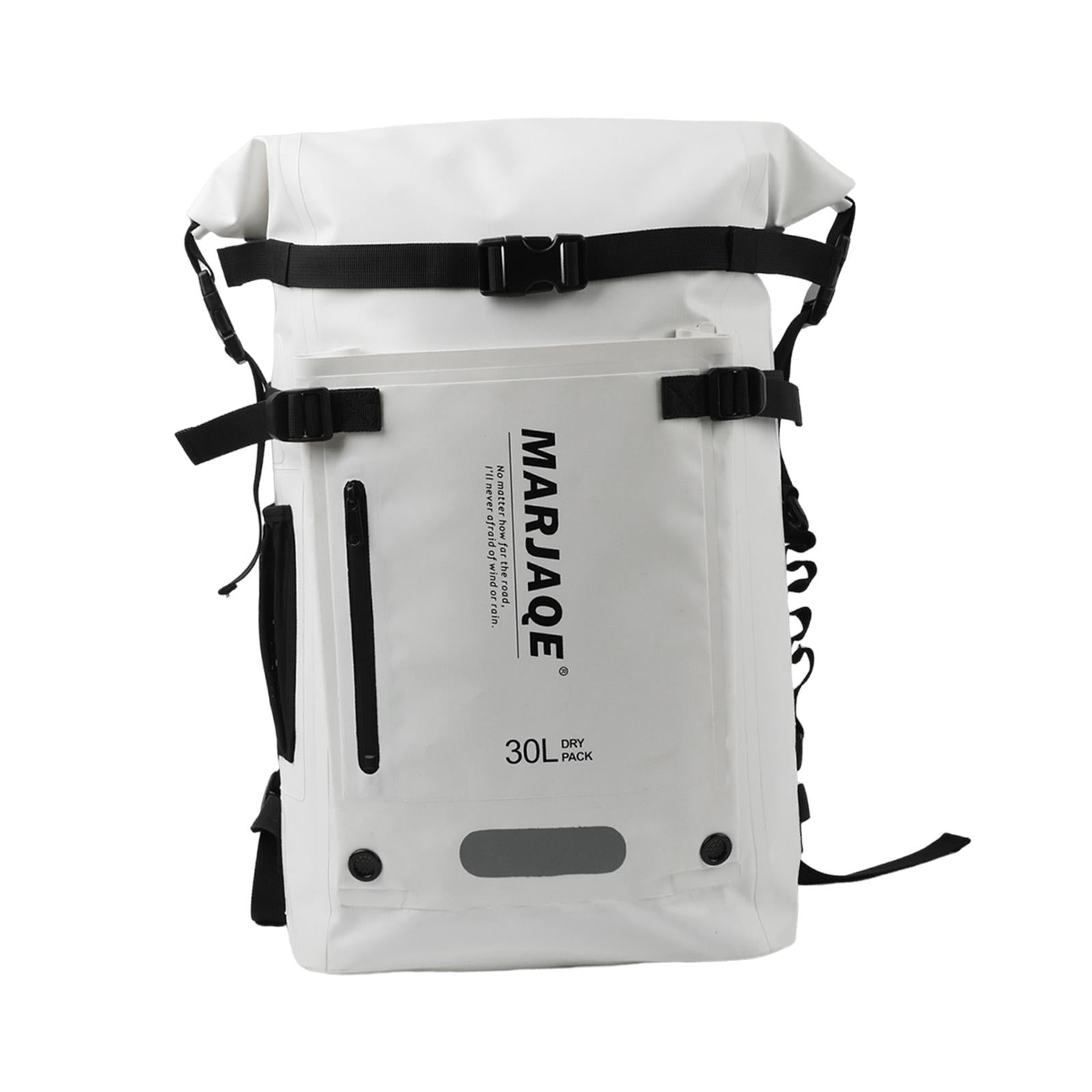harayaa 30 Liters Swimming Backpack Dry Bag for Snorkeling Rafting Multi Compartment White