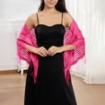 thumbnail image 4 of Elegant Lace Shawl Scarf for Bridal and Formal Occasions - Versatile Triangle Wrap for Evening Gowns and Stylish Party Accessory, 4 of 4