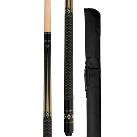 McDermott K91CS 52 Youth Short Pool Billiard Cue Sport Wrap with 1x1 Soft Case 19 oz.