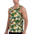 thumbnail image 2 of Fotbe Sunflowers And Butterflies Pattern Men's Quick Dry Workout Tank Top Gym Muscle Tee Fitness Bodybuilding Sleeveless T Shirt Breathable Workout Shirt-XX-Large, 2 of 9