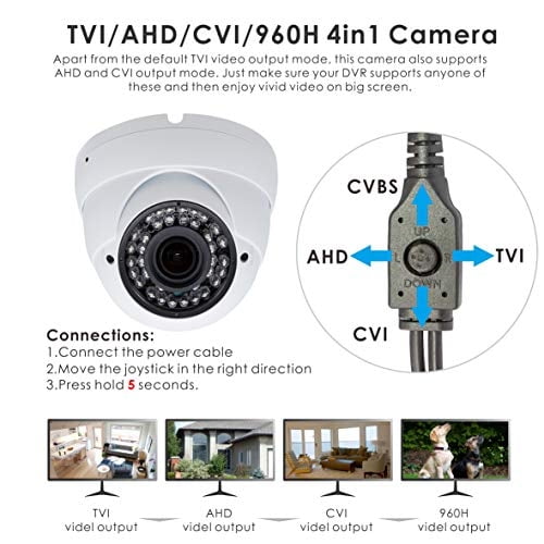 5MP 4MP Domo Super Hybrid Cámara de Seguridad Vonnision 4in1 TVI/CVI/A