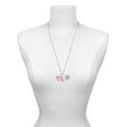 thumbnail image 3 of Delight Jewelry Silvertone Heart with 3 AB Crystals - Believe Faith Prayer - Purple Heart Nurse Strong Zoe Necklace, 3 of 4