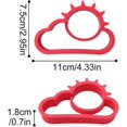 thumbnail image 2 of 8pcs Non-stick Silicone Rings, Non Stick Egg Rings, Fried Egg Mold, 2 of 5