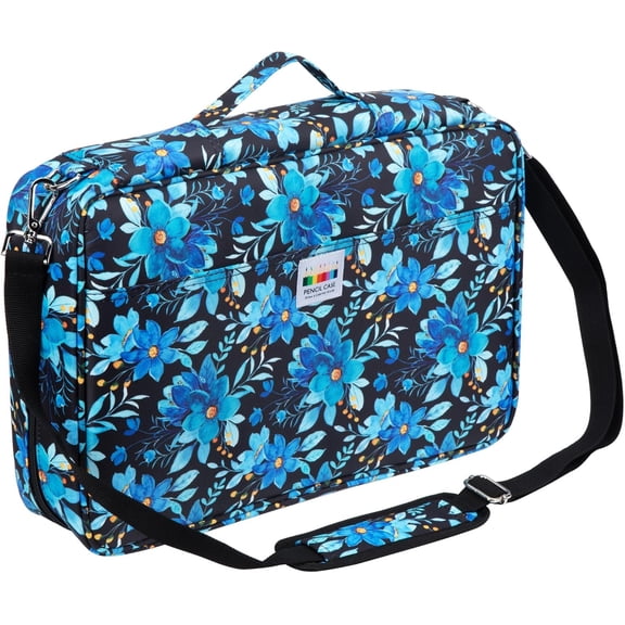 Big Capacity Colored Pencil Case - 480 Slots large Pen Case Organizer with Multilayer Holder for Prismacolor Colored Pencils & Gel Pen (Quicksand Gold)