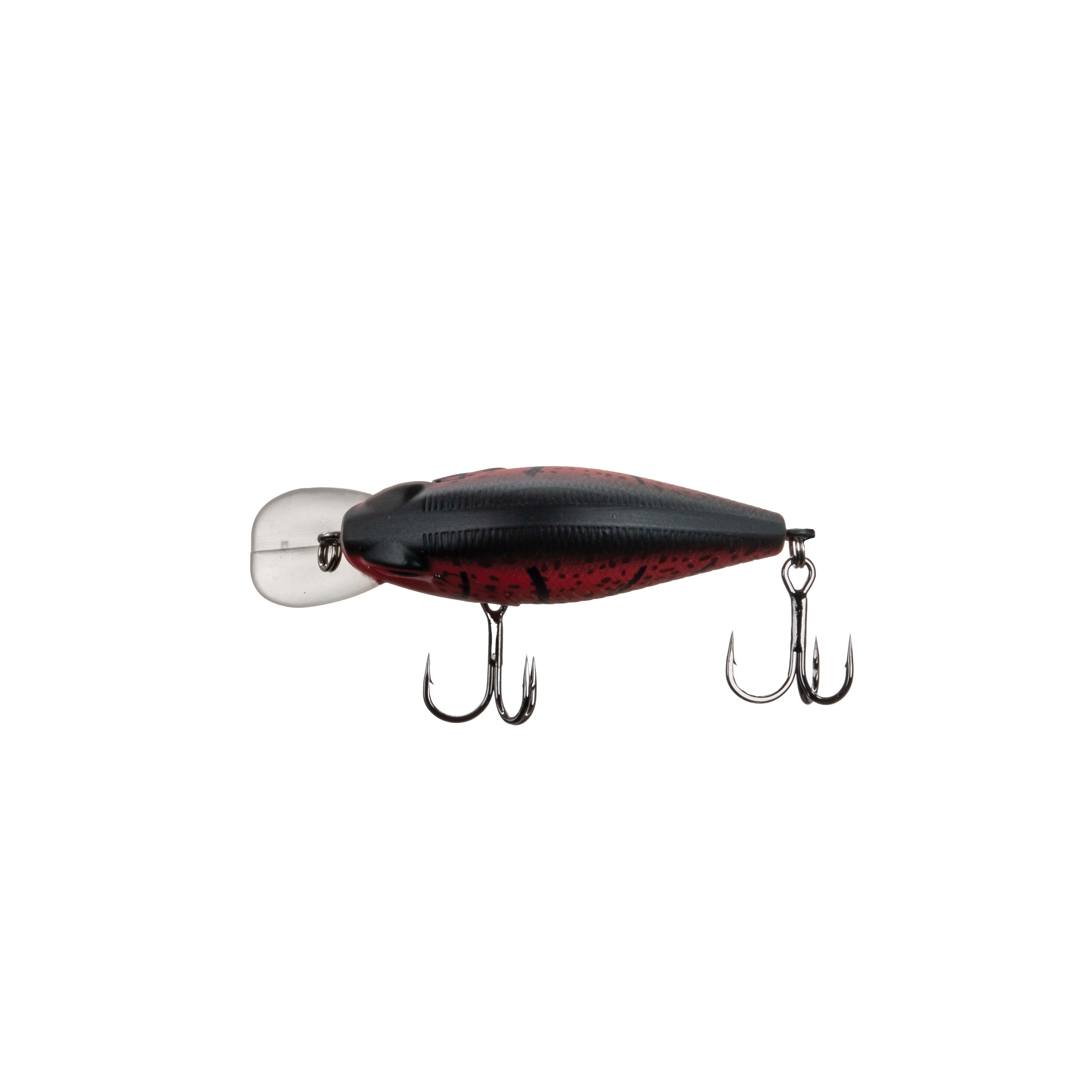 (2 pack) Ozark Trail Freshwater Crankbait Fishing Lure, Red Craw, 1/3 oz