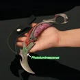 thumbnail image 3 of Serie de armas cuerpo a cuerpo Valorant de 22 cm, modelo de metal Reaver EP 5 Karambit, réplica de espada, juego 1:1, arma, cuchillo, juguetes, adornos, 3 of 5