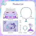 thumbnail image 5 of Belle&Birdie Mermaid Purse for Girls, Little Girl Purse with 6pcs Dress Up Jewelry Set Pretend Play Kids Accessories, Birthday Mermaid Toys for Girls, Kids,Toddler, 5 of 7