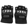 thumbnail image 1 of 2 guantes de ciclismo de medio dedo, transpirables y regulables, con acolchado que absorbe los golpes, antideslizantes, para hombres y mujeres, 1 of 5