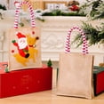 thumbnail image 3 of Bolsa de asas de dulces de Navidad Bolsa de embalaje de regalo de rayas de dibujos animados para año nuevo (C) JShteea Libre de BPA, 3 of 9