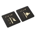 thumbnail image 1 of simhoa Doors Push Pull Signs Door Decal Sign for Restaurants Bars Shop A Set, 1 of 8