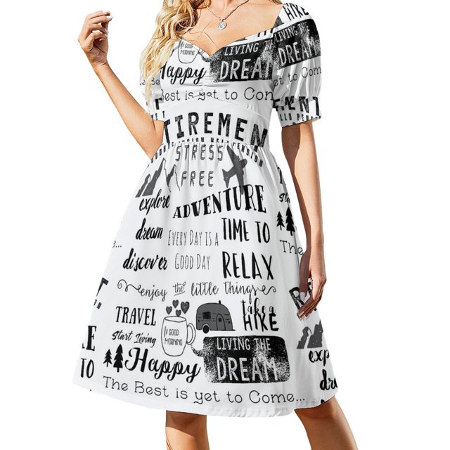 Vestido de verano de manga corta para mujer, vestido de noche para mujer 2025