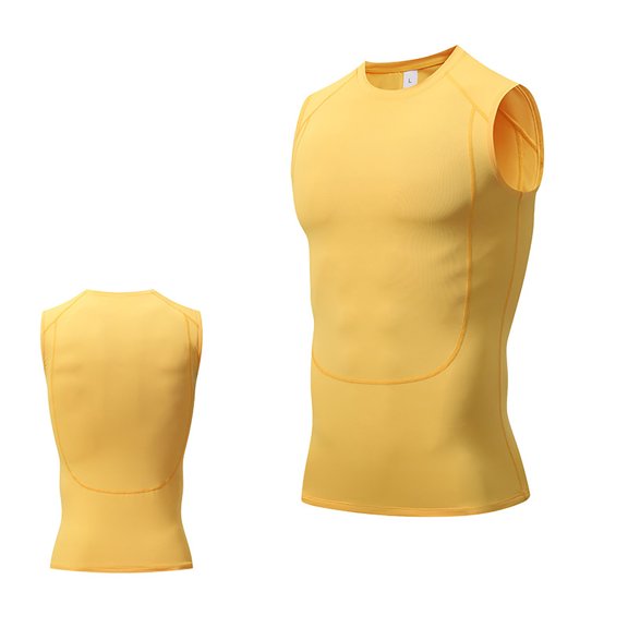 Men's Compression Sleeveless Base Layer - Quick-Dry Athletic Tank Top for Running, Hiking & Sports