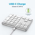 thumbnail image 3 of Teclado numérico Bluetooth iClever KP10 para Mac/Windows/iPad, 3 of 8