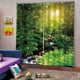 thumbnail image 5 of Ventana cortina pared colgando impermeable poliéster tropical selva tropical patrón decoración drapeado inconsciente impreso suministros s 2 piezas Inevent HA010897-01, 5 of 7