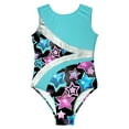 thumbnail image 4 of Aislor Toddler Girls Gymnastics Leotard with Shorts Sparkly Ballet Dance Unitards Activewear Size 6-16 Colorful&Black 6, 4 of 7