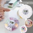 thumbnail image 3 of Automatic Medication Dispenser Pill Reminder Organizer with Timer Recording Function 7 Compartments Organizer Box, 3 of 7