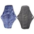 thumbnail image 3 of Aslana 6-Pack Women Cloth Menstrual Sanitary Pads with Wings. Reusable & Washable. 3 Sizes Available for Overnight Heavy flow, Daily flow or Pantyliner., 3 of 5