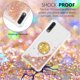 thumbnail image 3 of Funda para Samsung Galaxy A30/A50/A50S con Brillo Líquido Flotante, Purpurina, Parachoques y Anillo Giratorio Soporte, 3 of 5
