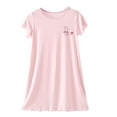 thumbnail image 2 of Yanlir Robe de Princesse Sans Manches Imprimée pour Fille Tenue de Fête à la Mode Respirante Col Rond, Tenue Décontractée Mignonne pour Enfants (Rose1,4-5 Ans), 2 of 3